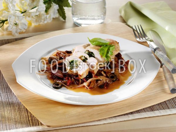 Hähnchenbrust mit Kräuter-Füllung