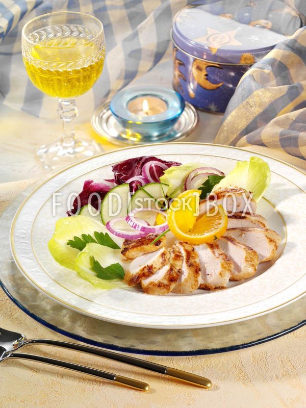 Gegrillte Hähnchenbrust mit Tikka-Paste