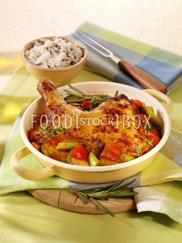 Hähnchenschenkel Ratatouille / Diabetiker