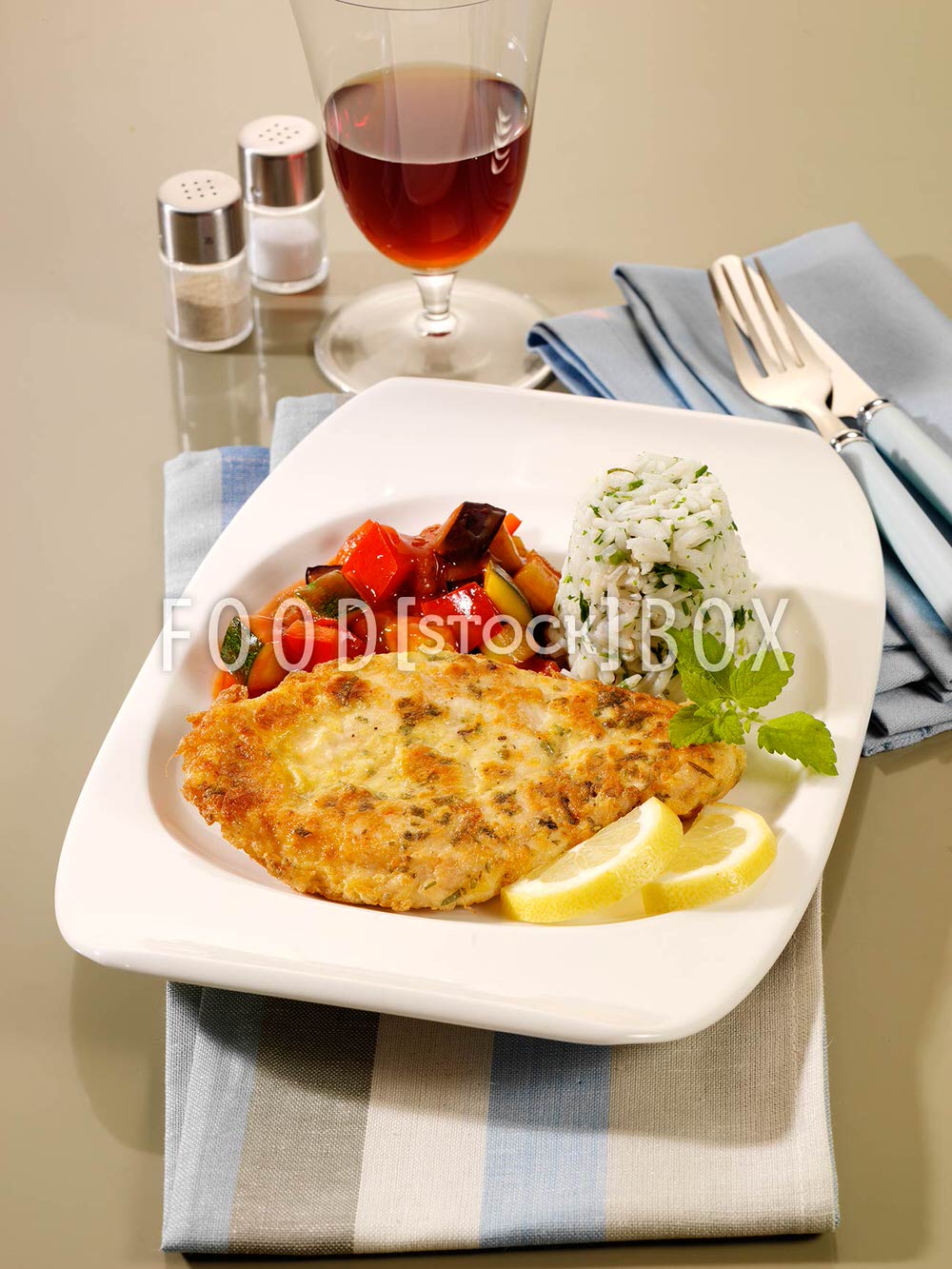 Hähnchenschnitzel in Zitronen-Ei-Hülle