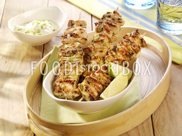 Hähnchenspieße mit Limettensauce 2