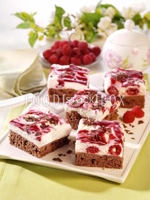 Himbeerblech Stracciatella