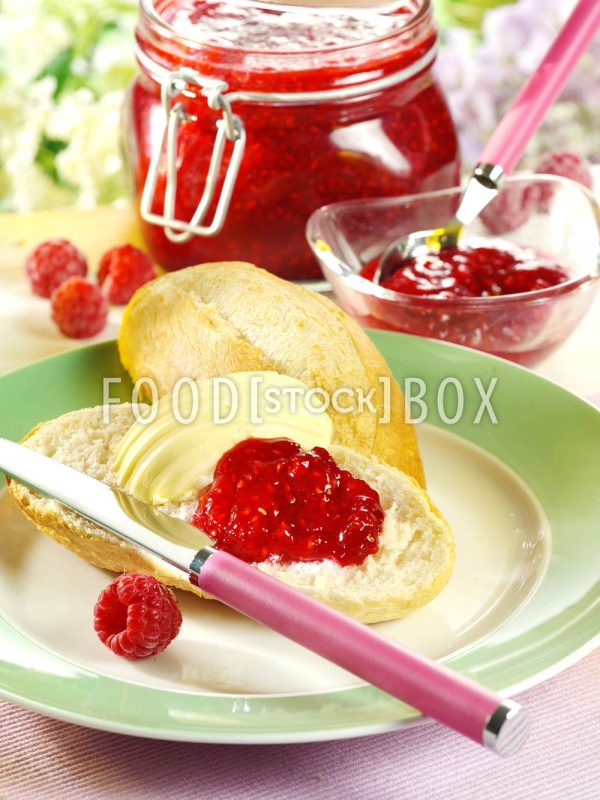 Himbeerkonfitüre mit Geist