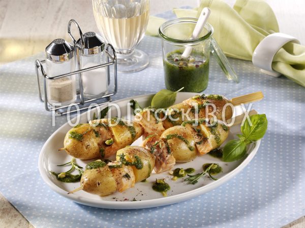 Kartoffel-Lachs-Spieße