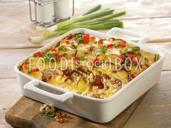 Kartoffelauflauf mit Pute