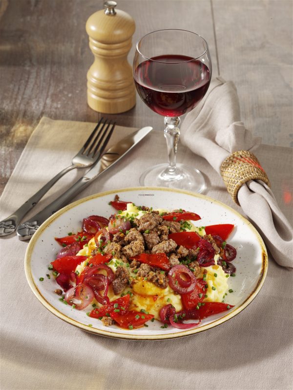 Kartoffelstampf mit lecker Gedöns