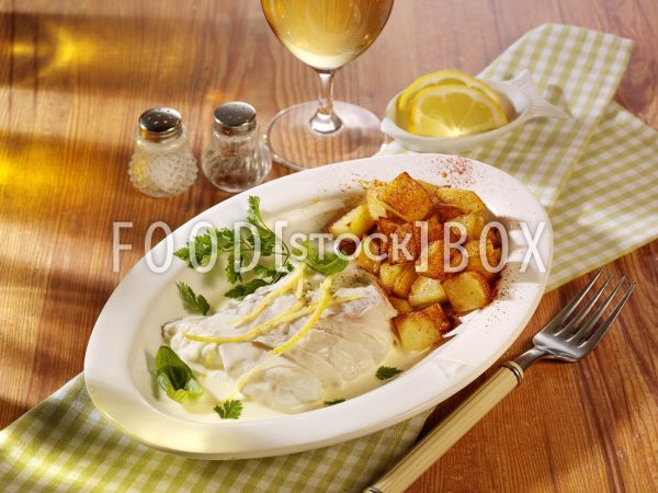 Kabeljau mit Kräutersahne