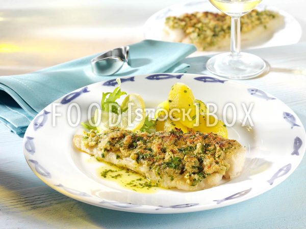 Kabeljau mit Petersilie-Meerrettichkruste