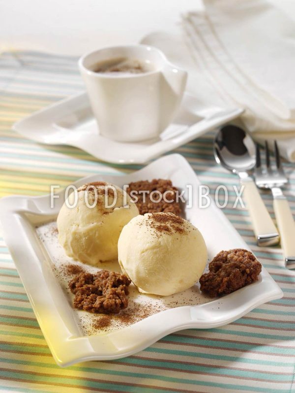 Kaffee-Eis mit Kaffeewaben 1