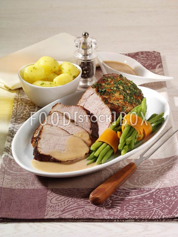 Kalbsbraten in Folie / Salzarm