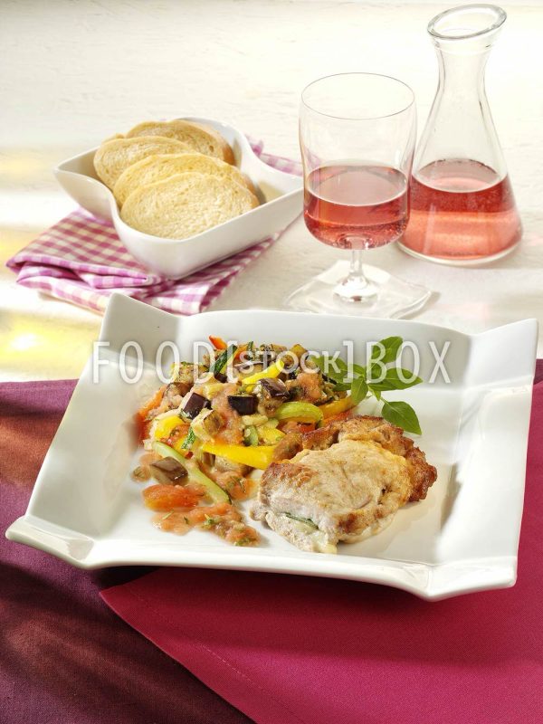 Gefüllte Kalbsschnitzel mit Ratatouille  (Sonja) 4