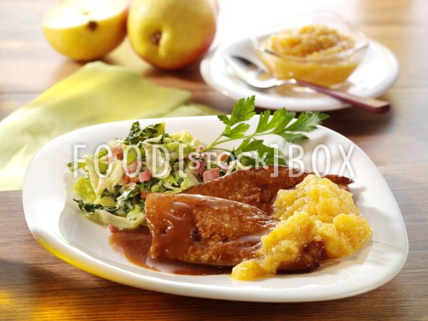 Kalbsleber mit Quittenmus