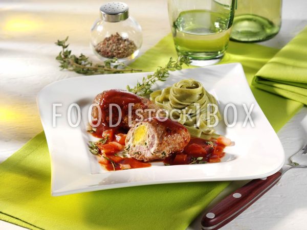 Kalbsröllchen mit Thunfisch-Füllung