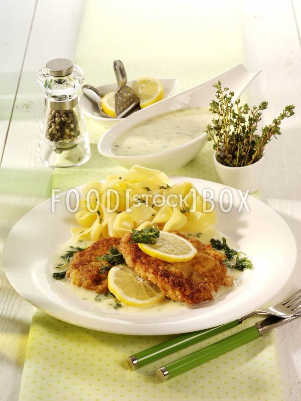 Kalbsschnitzel in Thymiansauce