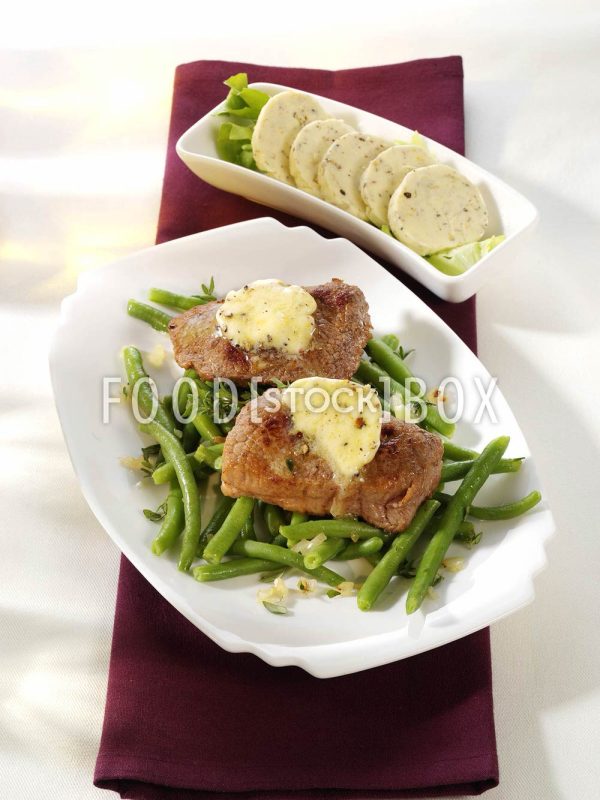Kalbssteak mit Cognac-Pfeffer-Butter 1