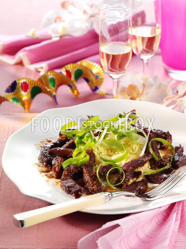 Karamellisiertes Fleisch mit Ingwer 3