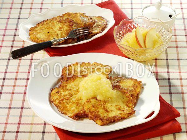 Kartoffelpuffer mit Apfelmus 3