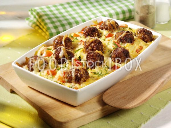 Kartoffelpüree-Gratin mit Hackfleisch
