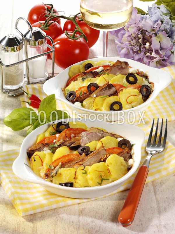 Kartoffel-Tomatengratin mit Entenbrust 3