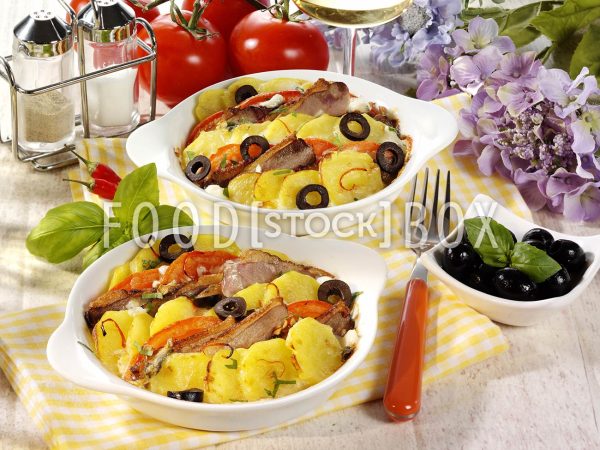 Kartoffel-Tomatengratin mit Entenbrust 2