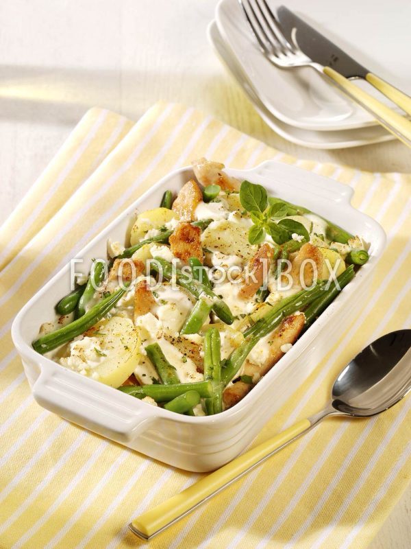 Kartoffel-Bohnen-Gratin
