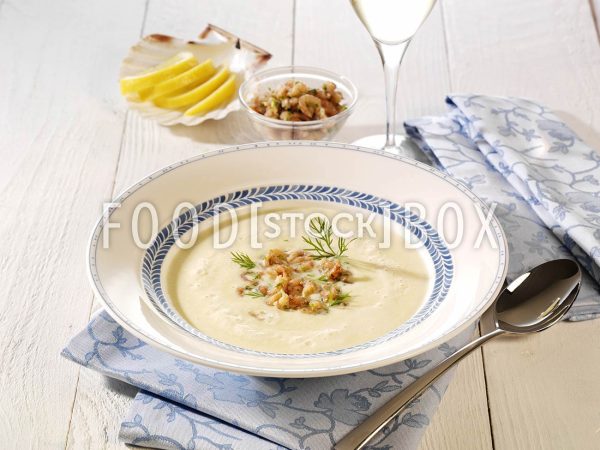 Kartoffelsuppe mit Krabben 2