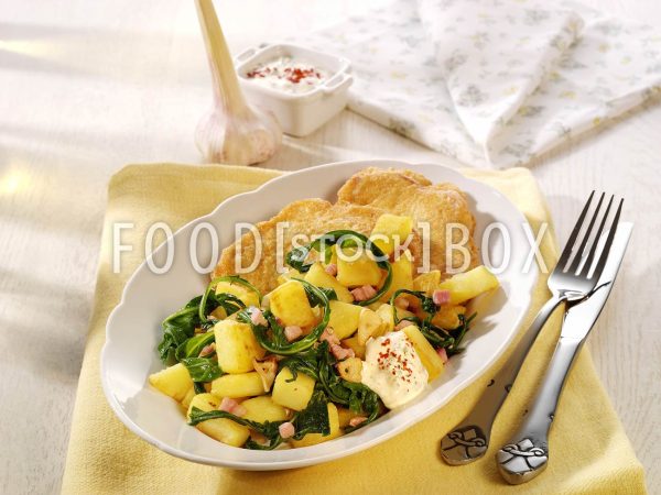 Kartoffeln mit Knoblauch und Rauke 2