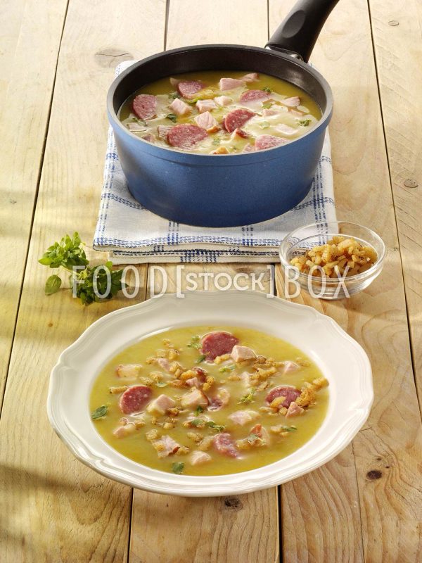 Kartoffelsuppe mit Kassler