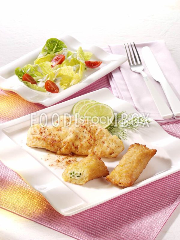 Kartoffeltaschen mit Rotbarsch und Salatherzen 1