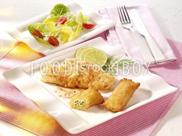 Kartoffeltaschen mit Rotbarsch und Salatherzen 2