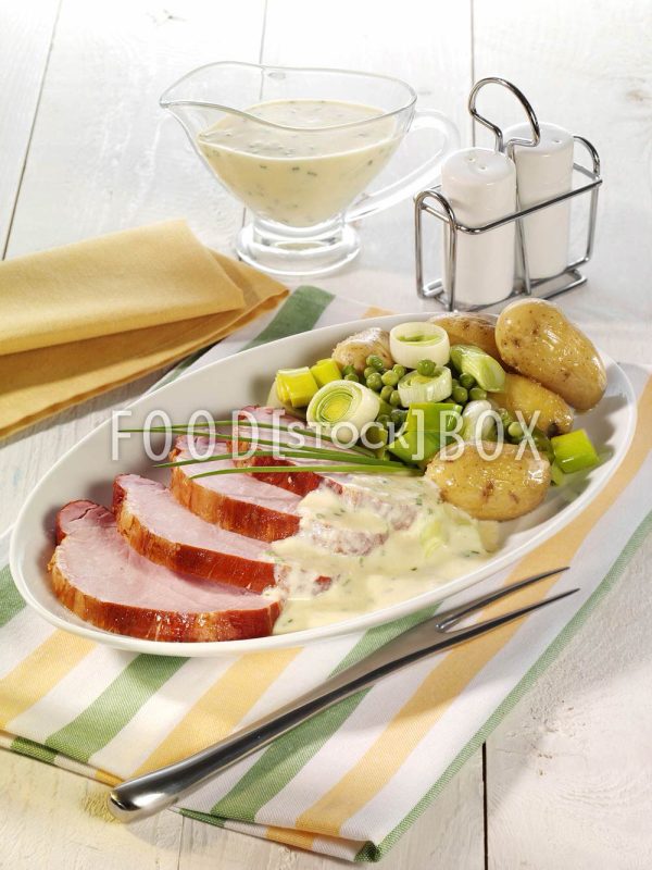 Kasseler mit Schnittlauchrahm