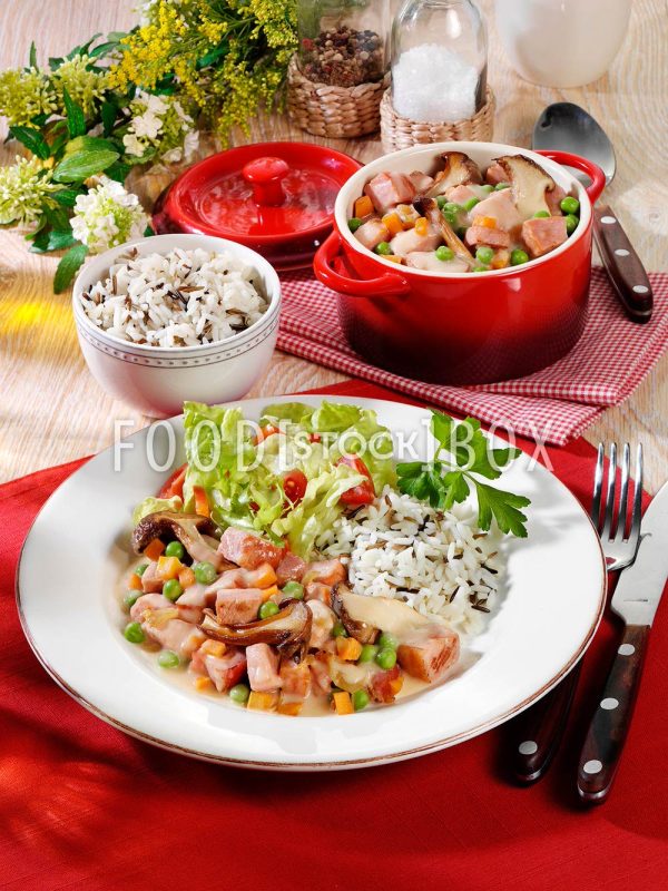 Kasseler-Pilz-Ragout
