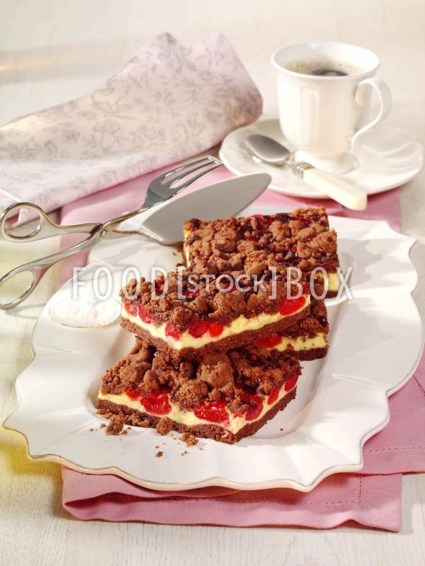 Kirsch-Schokoladen Streuselkuchen