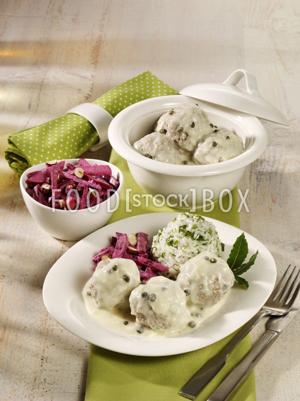 Königsberger Klopse mit Reis