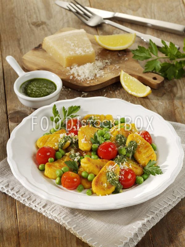 Kürbisgnocchi mit Petersilienöl