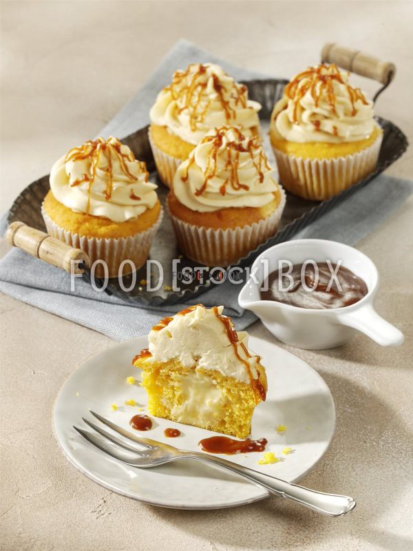 Kürbismuffins mit Cheesecake-Füllung
