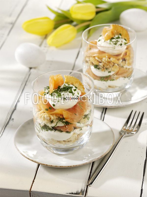 Lachs-Tiramisu zu Ostern