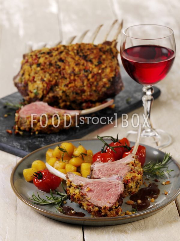 Lammfilet mit Olivenkruste
