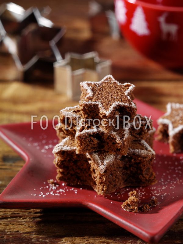 Weihnachteliche Lebkuchen-Brownie