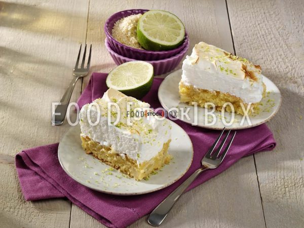 Limetten-Kokosbaiser-Schnitten 2