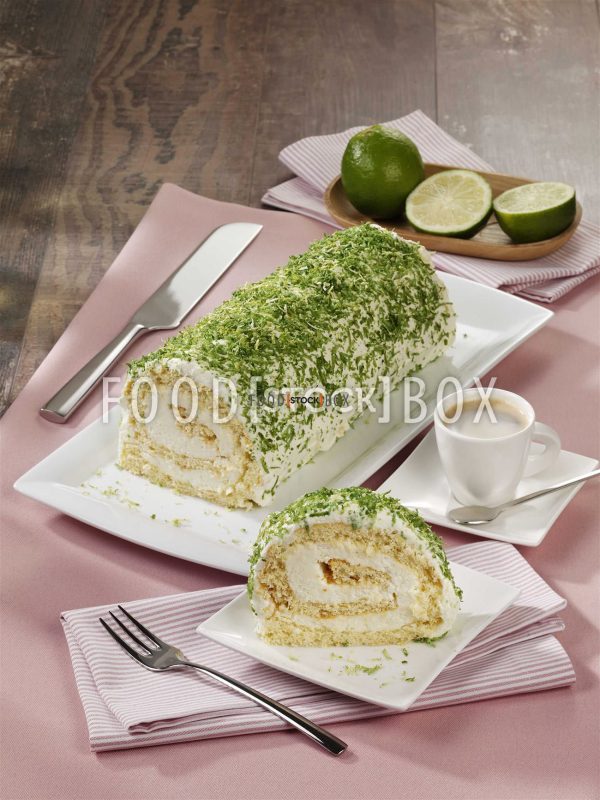 Limetten-Sahne-Rolle