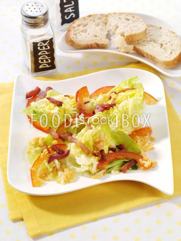 Kopfsalat mit Linsen-Vinaigrette 1