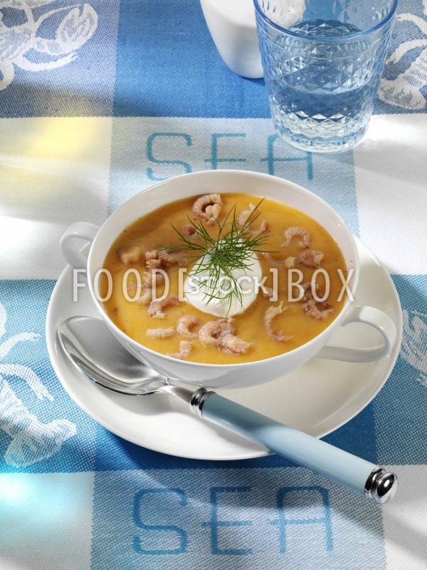 Krabbensuppe mit Schlagsahne