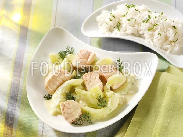 Lachs mit Schmorgurken 2