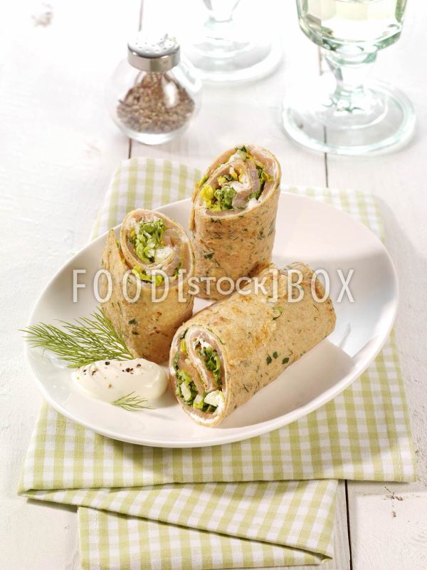 Lachs-Wrap