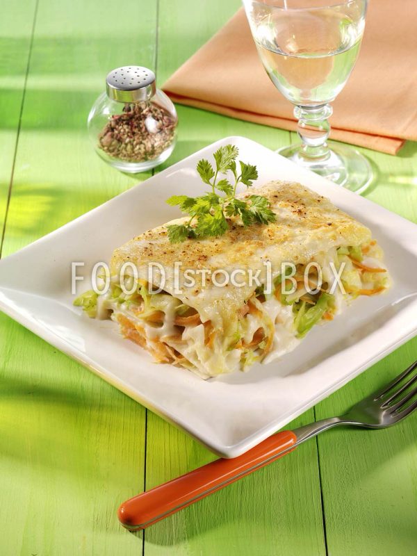 Lasagne mit Spitzkohl