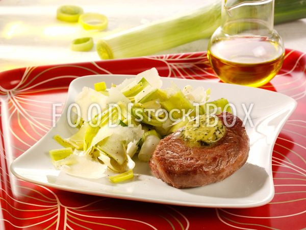 Lauch Parmesan Salat