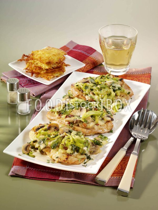 Lauch-Schnitzel
