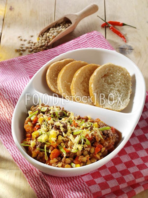 Linsen-Chili con Carne 1