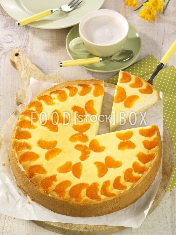 Mandarinen-Schmetterlings-Käsekuchen